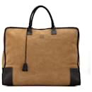 Brown LOEWE Suede Amazona 50 Travel Bag - Loewe