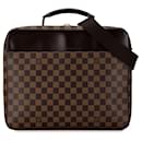 Sac à dos d'affaires Louis Vuitton Damier Ebene Porte Ordinateur Sabana marron