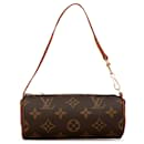 Brown Louis Vuitton Monogram Papillon Pochette Handbag