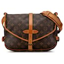 Bolsa transversal Saumur 30 Monograma Louis Vuitton marrom