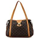 Braune Louis Vuitton Monogram Stresa PM Schultertasche