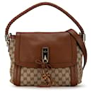 Brown Gucci GG Canvas Bella Satchel