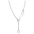 HERMES ANCHOR CHAIN PUNK LONG NECKLACE SILVER 925 90-100 - Hermès