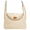 SAC A MAIN HERMES LINDY 26 EN CUIR TAURILLON CLEMENCE H073428CCI2 HAND BAG PURSE - Hermès