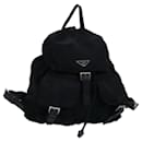 Mochila PRADA de nylon negro Auth ac3143 - Prada