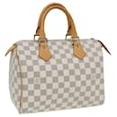 LOUIS VUITTON Bolso de Mano Speedy 25 Damier Azur N41534 LV Auth 82000 - Louis Vuitton