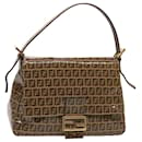 Sac à bandoulière Mamma Baguette en toile Zucchino beige Auth am6583 - Fendi