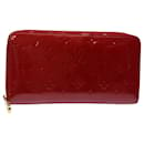 LOUIS VUITTON Monogram Vernis Zippy Wallet Long Wallet Red M91981 LV Auth 84592 - Louis Vuitton