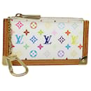 LOUIS VUITTON Pochette Cles Monogram Multicolore Borsa Bianca M92655 Auth 83861 - Louis Vuitton