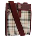 BURBERRY Nova Check Shoulder Bag Canvas Beige Auth ep4903 - Burberry