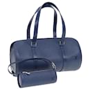 LOUIS VUITTON Epi Soufflot Hand Bag Blue Myrtille M5222G LV Auth 84728A - Louis Vuitton