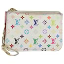 LOUIS VUITTON Pochette Cles NM Multicolore Porte-monnaie Blanc M93734 LV Auth 82927 - Louis Vuitton