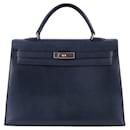 Kelly 35 handbag in leather - Hermès