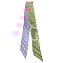Hermes Silk Twilly Scarf Pink Multicolor - Hermès