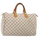 LOUIS VUITTON Borsa a Mano Speedy 35 Damier Azur N41535 LV Auth 84838 - Louis Vuitton