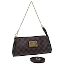 LOUIS VUITTON Bolsa de Ombro Damier Ebene Eva 2way N55213 LV Auth 84860 - Louis Vuitton