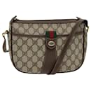 Bolsa de ombro GUCCI GG Supreme Web Sherry Line PVC Bege 89 02 032 Auth yk14049 - Gucci