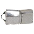 GUCCI GG Canvas Waist bag Silver 28566 Auth 83709 - Gucci