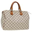 LOUIS VUITTON Damier Azur Speedy 30 Hand Bag N41533 LV Auth 85041 - Louis Vuitton