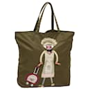 PRADA Tote Bag Nylon Khaki Auth 85540 - Prada