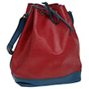 LOUIS VUITTON Bolsa de Hombro Epi Noe Bicolor Rojo Azul M44084 LV Auth 85259 - Louis Vuitton