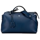 Blue Fendi Medium By The Way Leather Satchel