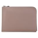 Pochette Jour PM Clutch Bag Louis Vuitton Taurillon Beige