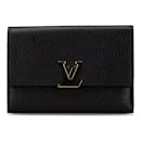 Black Louis Vuitton Taurillon Capucines Compact Wallet