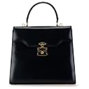 Sacoche en cuir noir Gucci