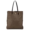 Sac fourre-tout en toile Zucchino marron de Fendi