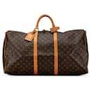 Bolso de viaje Keepall 60 Monogram Louis Vuitton marrón