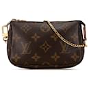 Brown Louis Vuitton Monogram Mini Pochette Accessoires Handbag