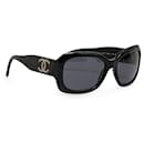 Black Chanel CC Square Tinted Sunglasses