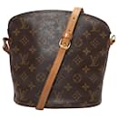 Borsa a tracolla Monogram Drouot Louis Vuitton marrone