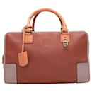 Sac à main Loewe Amazona 35 en orange brûlé et mauve