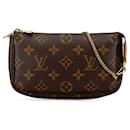 Brown Louis Vuitton Monogram Mini Pochette Accessoires Handbag