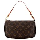 Sac à épaule Pochette Accessoires Monogram Louis Vuitton marron