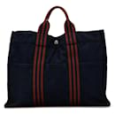 Sac tote Fourre Tout MM Hermès bleu