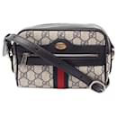 Braune Gucci Mini GG Supreme Ophidia Umhängetasche