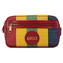 Red Gucci Baiadera Canvas Stripe Belt Bag