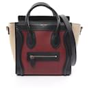 Rote Celine Nano Tricolor Luggage Tasche - Céline