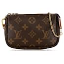 Brown Louis Vuitton Monogram Mini Pochette Accessoires Handbag