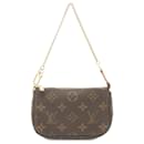 Sac à main Mini Pochette Accessoires Monogram Louis Vuitton marron