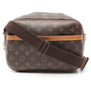 Braune Louis Vuitton Monogram Reporter PM Umhängetasche