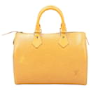 Sac à main Speedy 25 en cuir Epi Louis Vuitton jaune