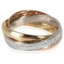 Cartier Trinity Ring in 18k 3 Tone Gold 0.46 CTW (Small Model)