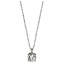 Pendentif de mode en diamant solitaire Tiffany & Co. en platine G VS1 0,5 CTW