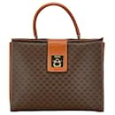 Celine Macadam Handbag Brown PVC Leather - Céline