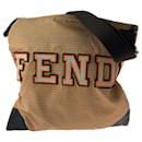 Fendi Nylon Zucchino Pattern Shoulder Bag