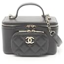 Bolsa Vanity Caviar CC da Chanel Bolsa de Ombro de Couro